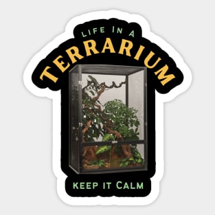 Life in a terrarium - Keep it calm - Snail Terrarium Sticker